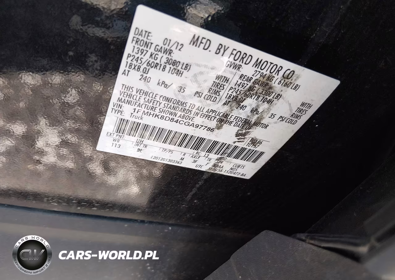 2012 Ford Explorer Xlt VIN:1FMHK8D84CGA97786 - 9