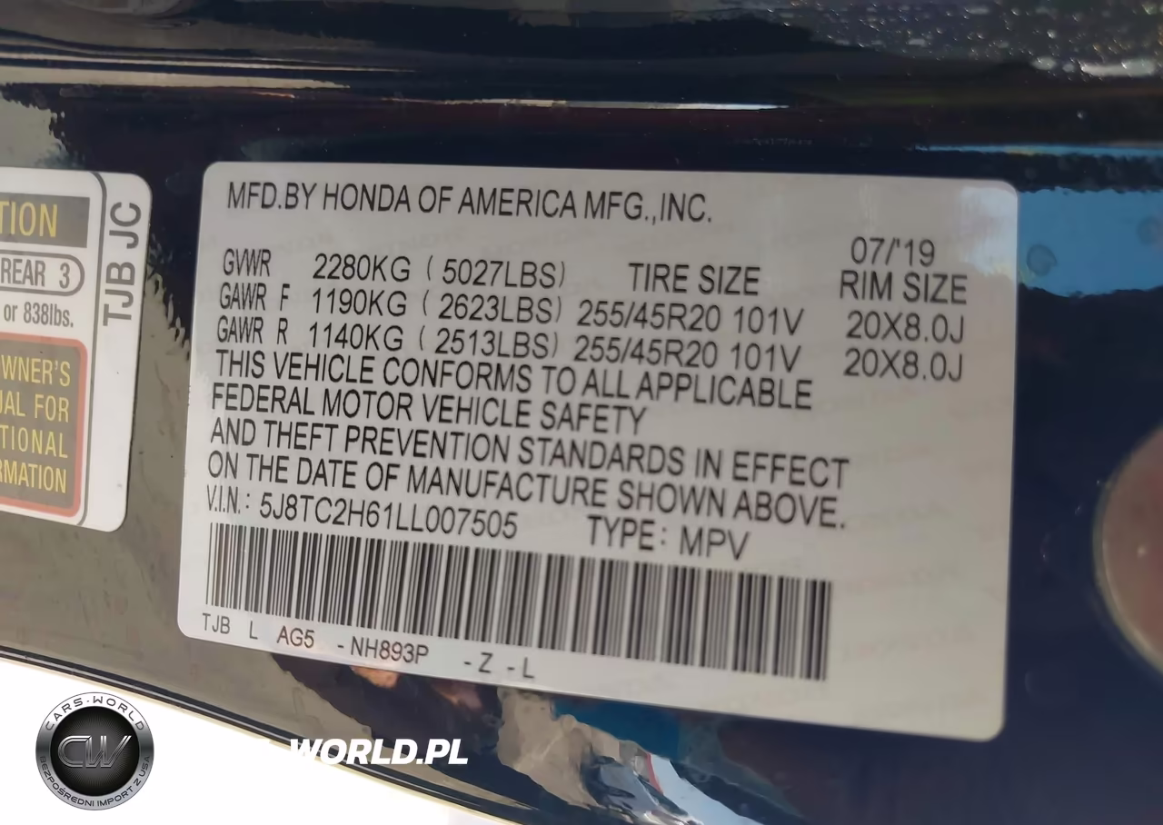 2020 Acura Rdx A-Spec Package VIN:5J8TC2H61LL007505 - 9