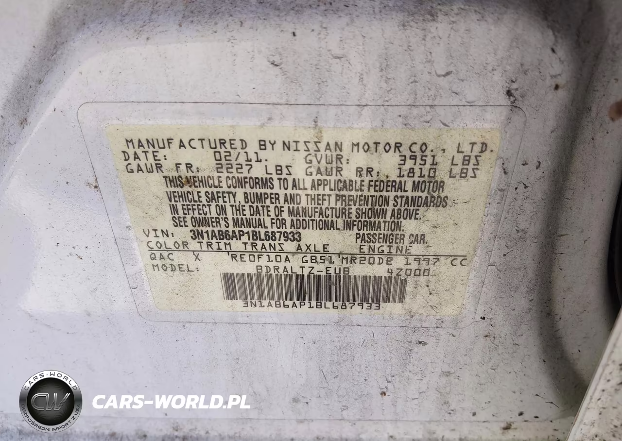 2011 Nissan Sentra 2.0S VIN:3N1AB6AP1BL687933 - 9