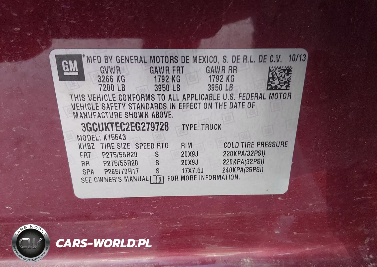 2014 Chevrolet Silverado 1500 High Country VIN:3GCUKTEC2EG279728 - 9