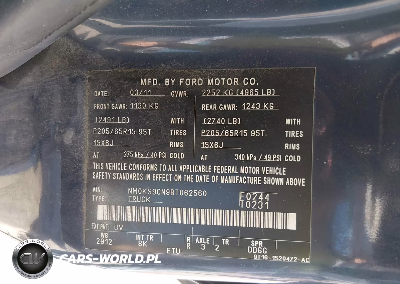 2011 Ford Transit Connect Xlt Premium VIN:NM0KS9CN9BT062560 - 9