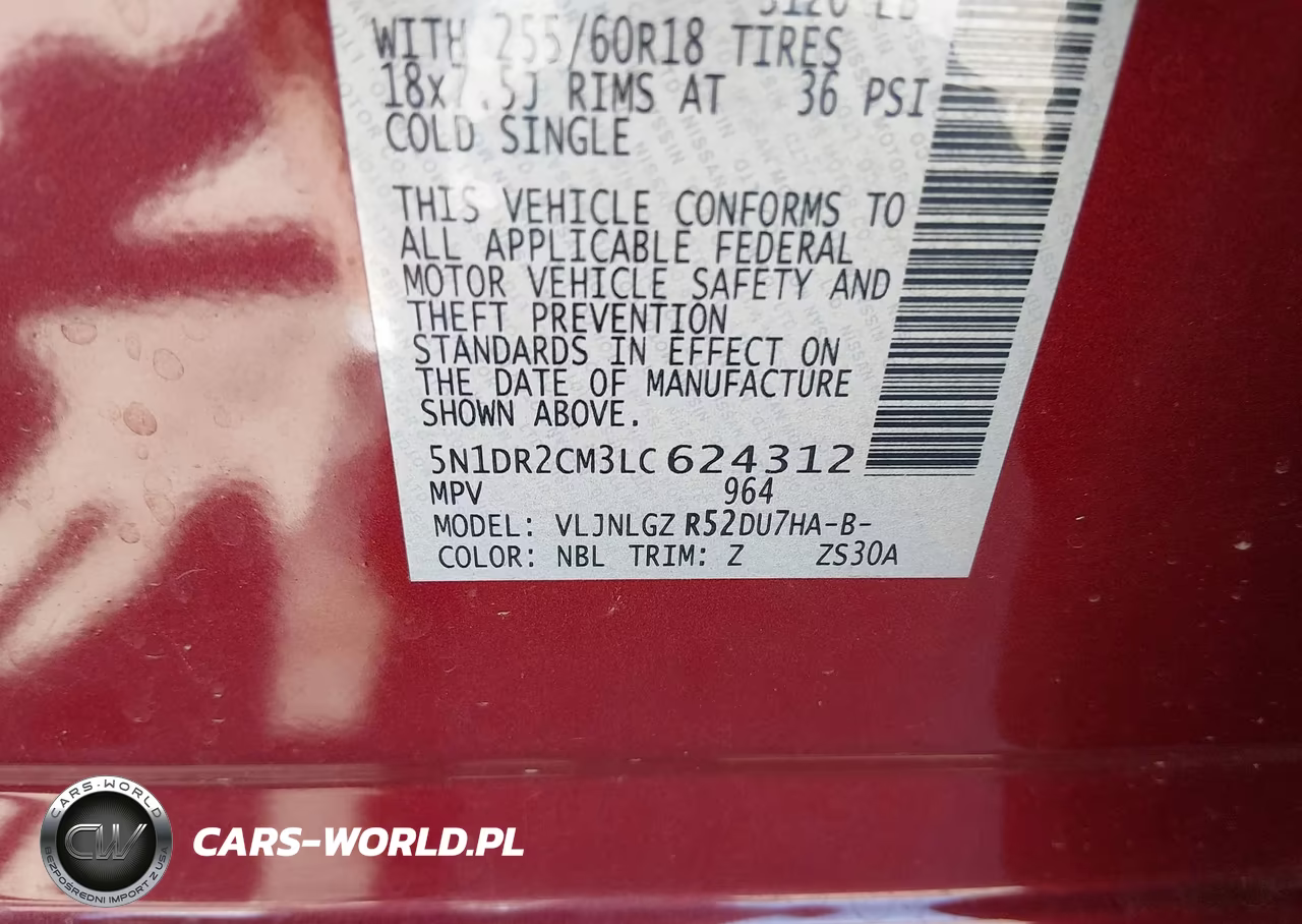 2020 Nissan Pathfinder Sl 4Wd VIN:5N1DR2CM3LC624312 - 9