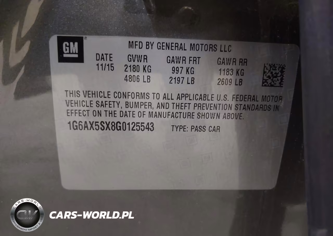 2016 Cadillac Cts Luxury Collection VIN:1G6AX5SX8G0125543 - 9