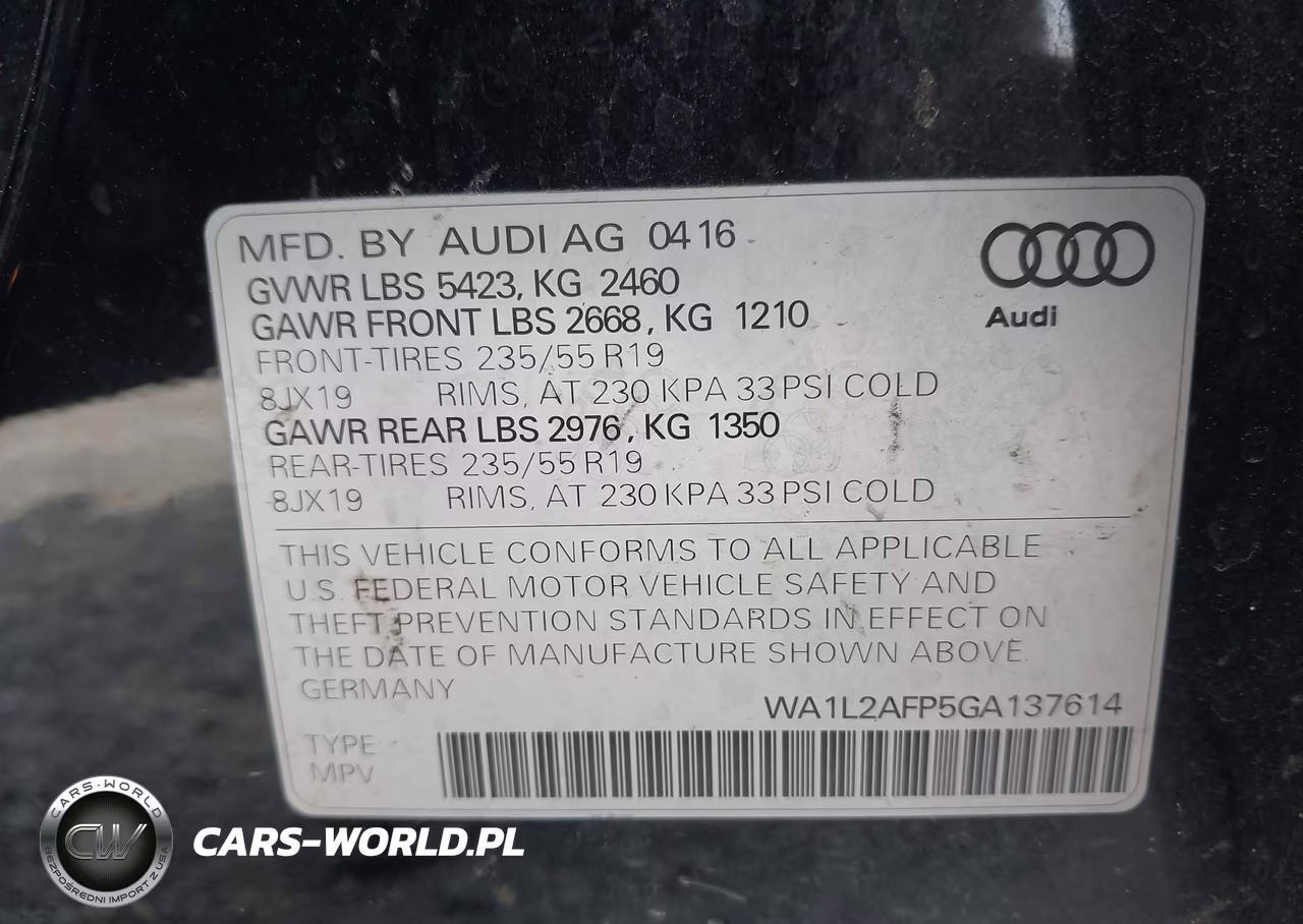 2016 Audi Q5 2.0T Premium VIN:WA1L2AFP5GA137614 - 9