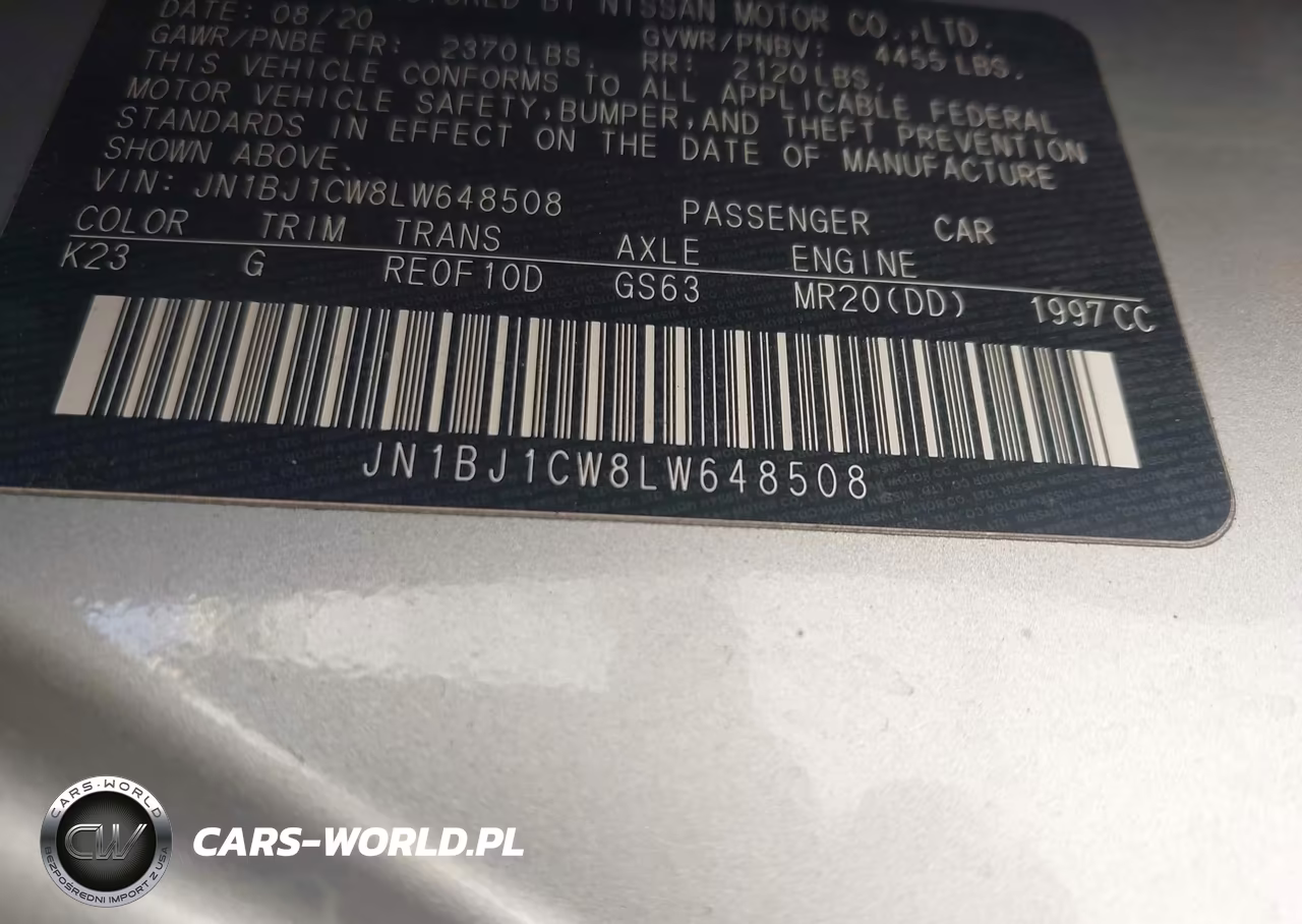 2020 Nissan Rogue Sport S Awd Xtronic Cvt VIN:JN1BJ1CW8LW648508 - 9