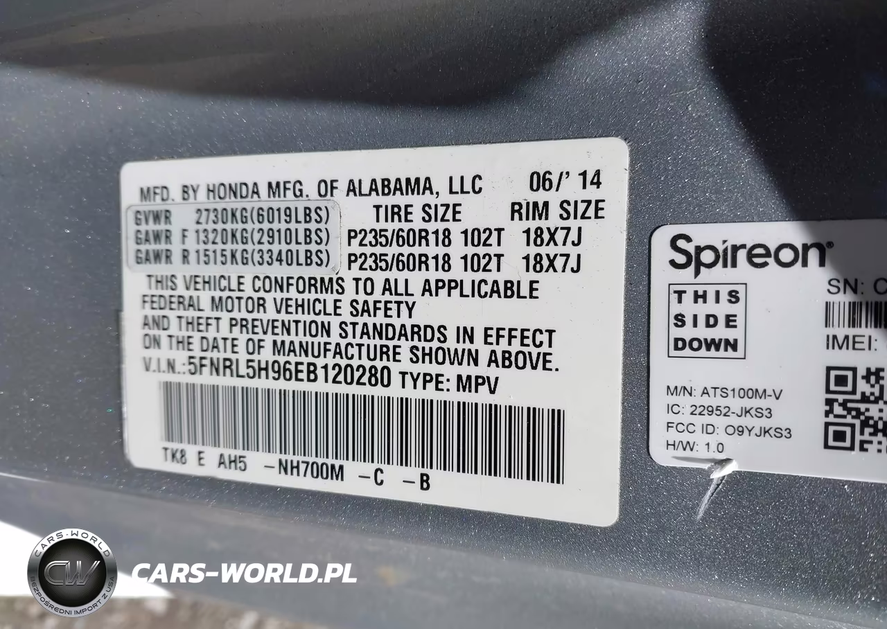 2014 Honda Odyssey Touring-Touring Elite VIN:5FNRL5H96EB120280 - 9