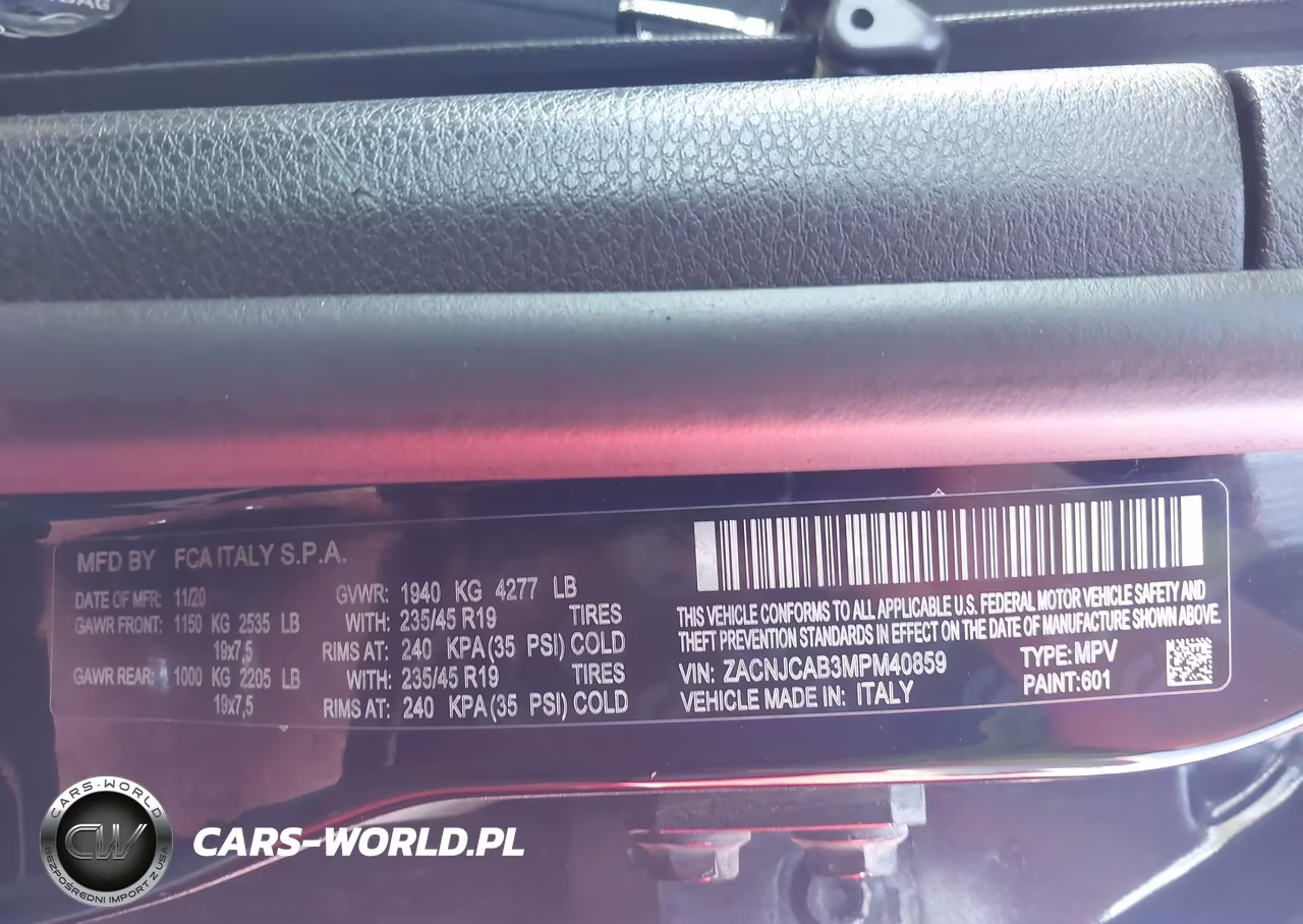 2021 Jeep Renegade Jeepster Fwd VIN:ZACNJCAB3MPM40859 - 9