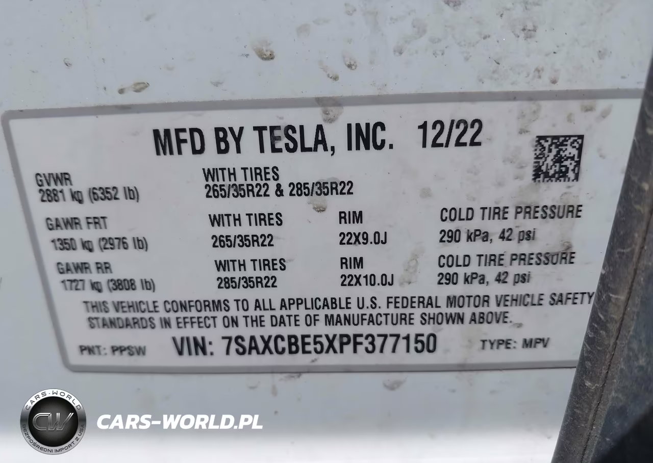 2023 Tesla Model X Dual Motor All-Wheel Drive-Standard Range VIN:7SAXCBE5XPF377150 - 9