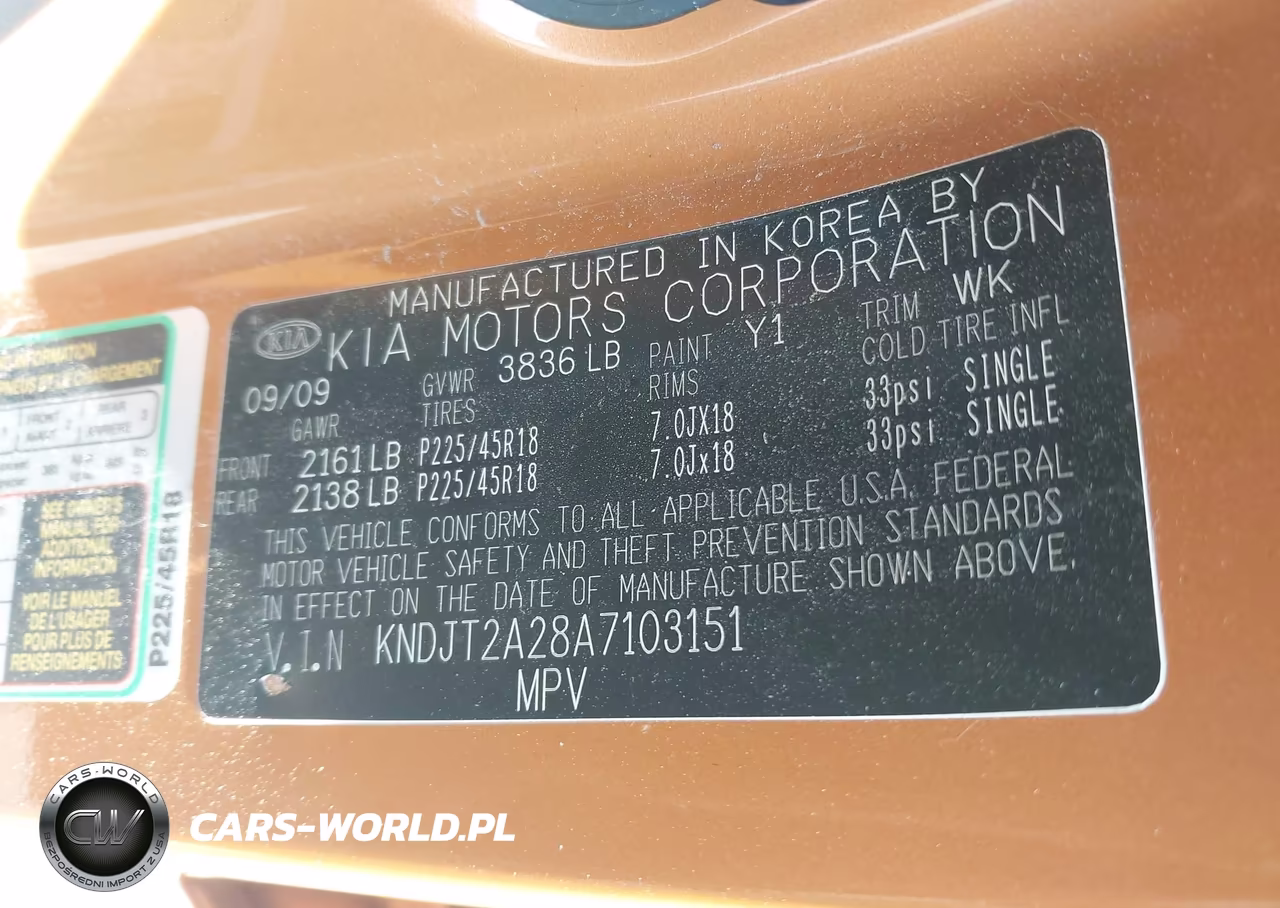 2010 Kia Soul + VIN:KNDJT2A28A7103151 - 9