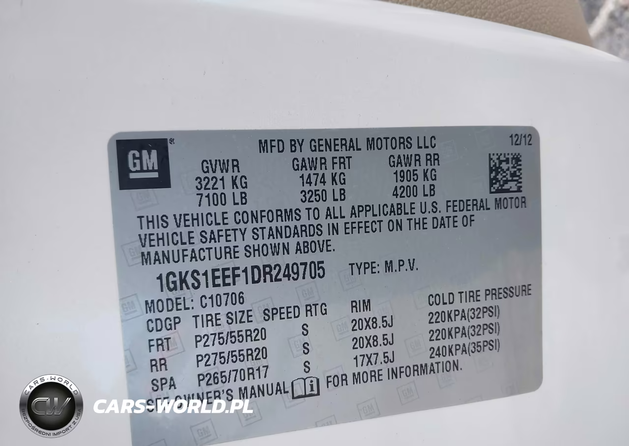 2013 GMC Yukon Denali VIN:1GKS1EEF1DR249705 - 9