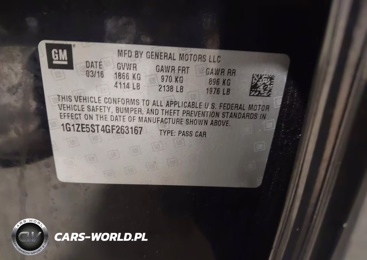 2016 Chevrolet Malibu 1Lt VIN:1G1ZE5ST4GF263167 - 9