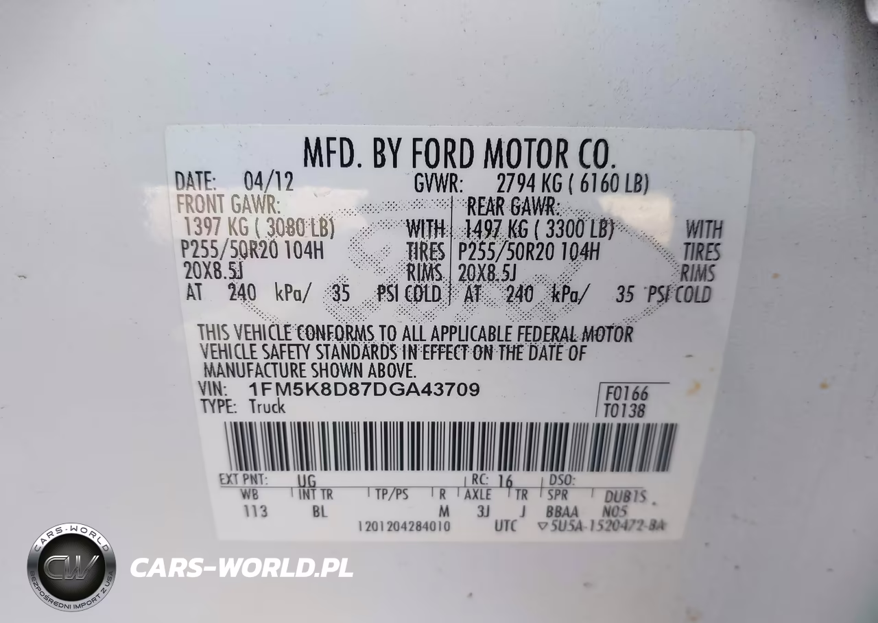 2013 Ford Explorer Xlt VIN:1FM5K8D87DGA43709 - 9