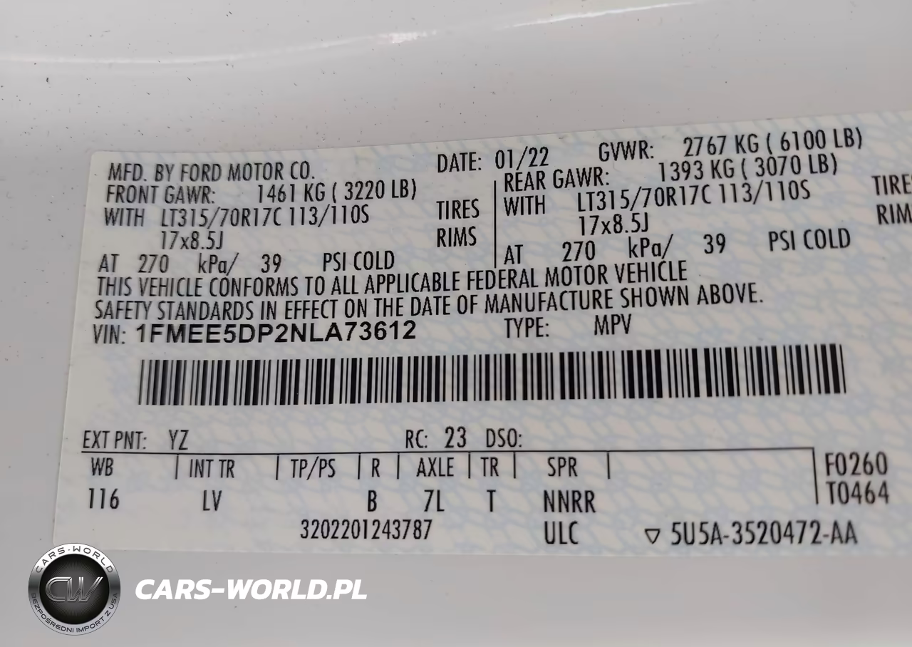 2022 Ford Bronco VIN:1FMEE5DP2NLA73612 - 9