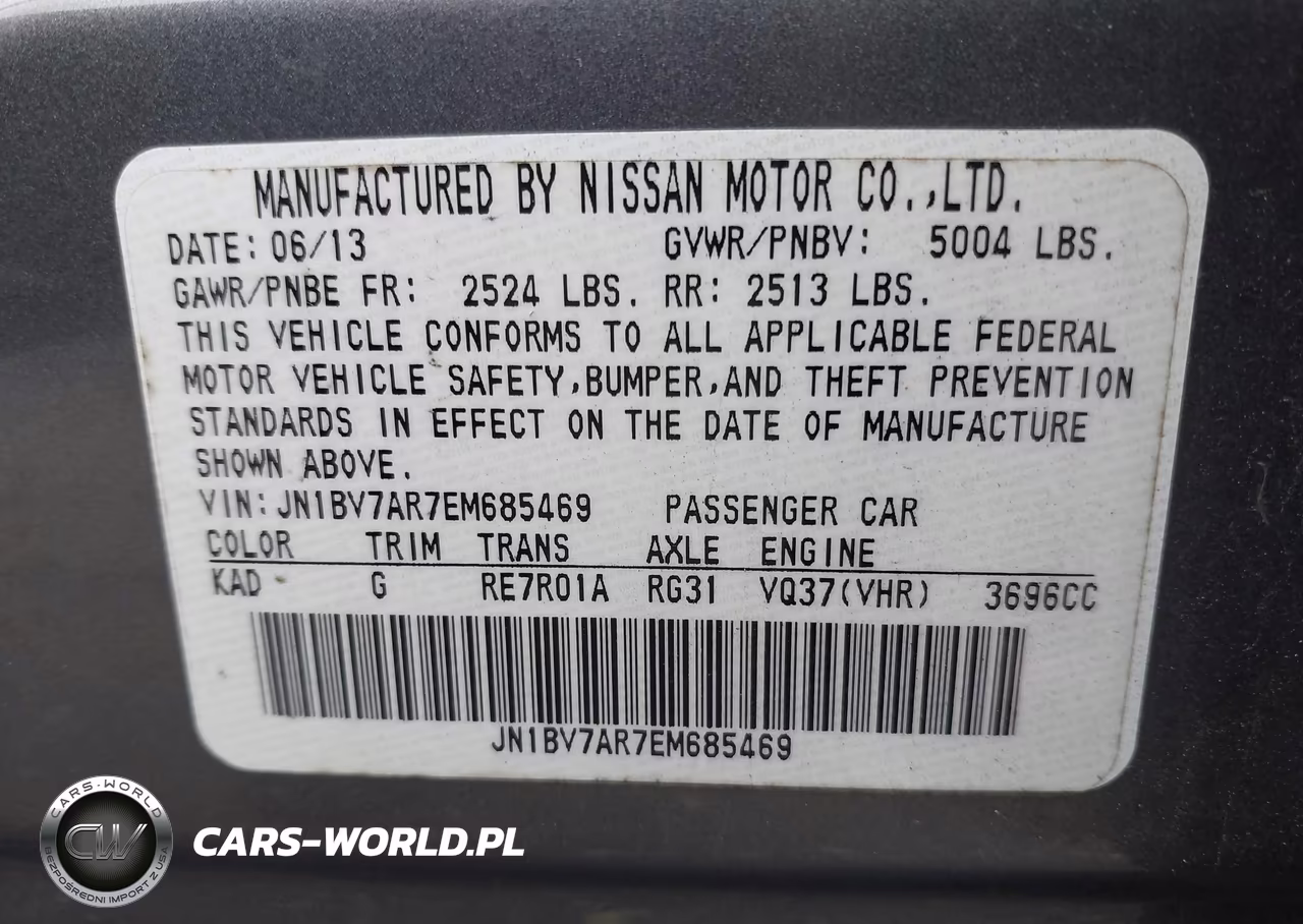 2014 Infiniti Q50 Premium VIN:JN1BV7AR7EM685469 - 9