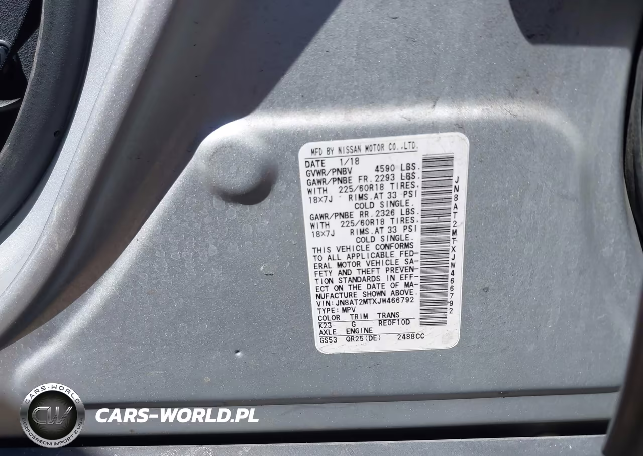 2018 Nissan Rogue Sl VIN:JN8AT2MTXJW466792 - 9