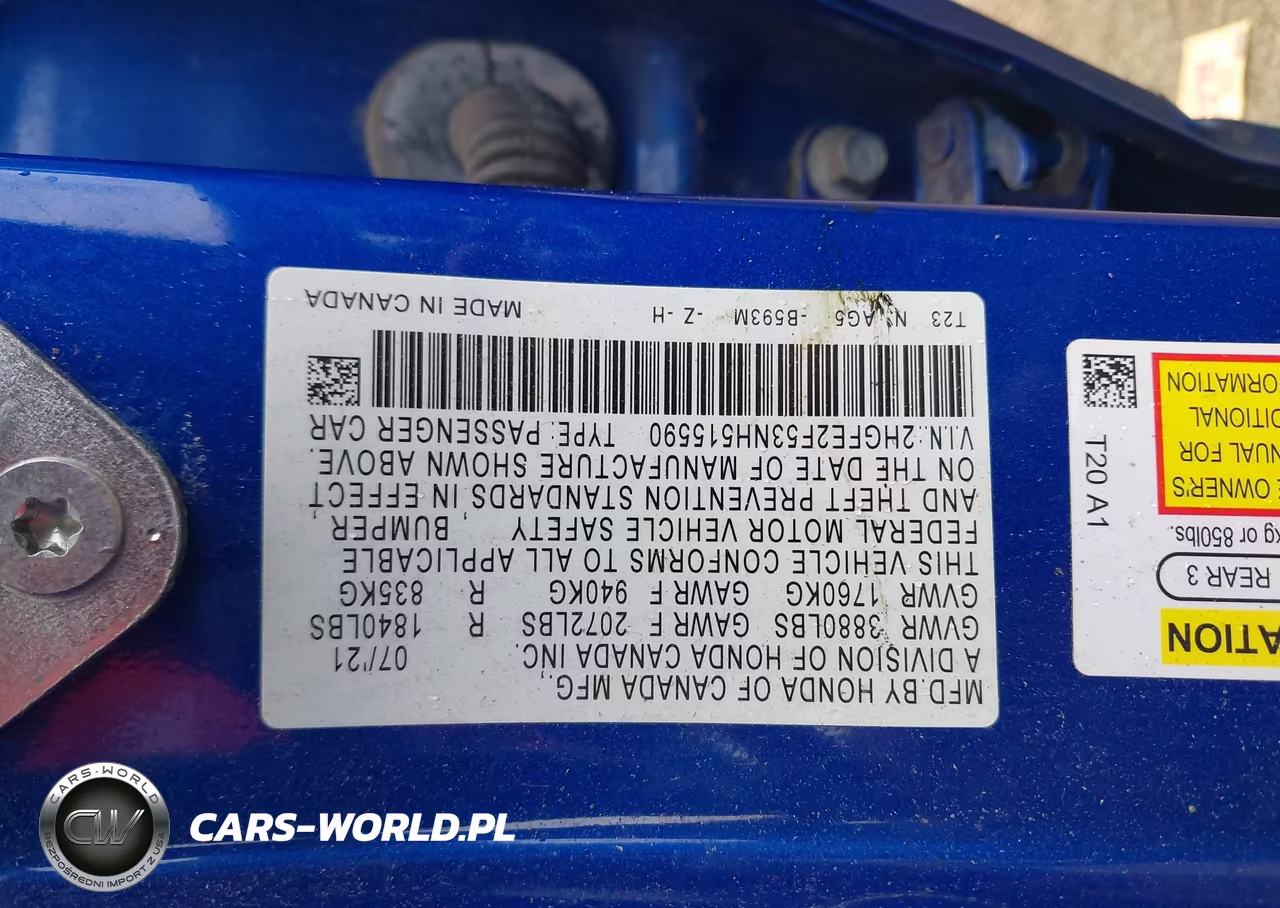 2022 Honda Civic Sport VIN:2HGFE2F53NH515590 - 9