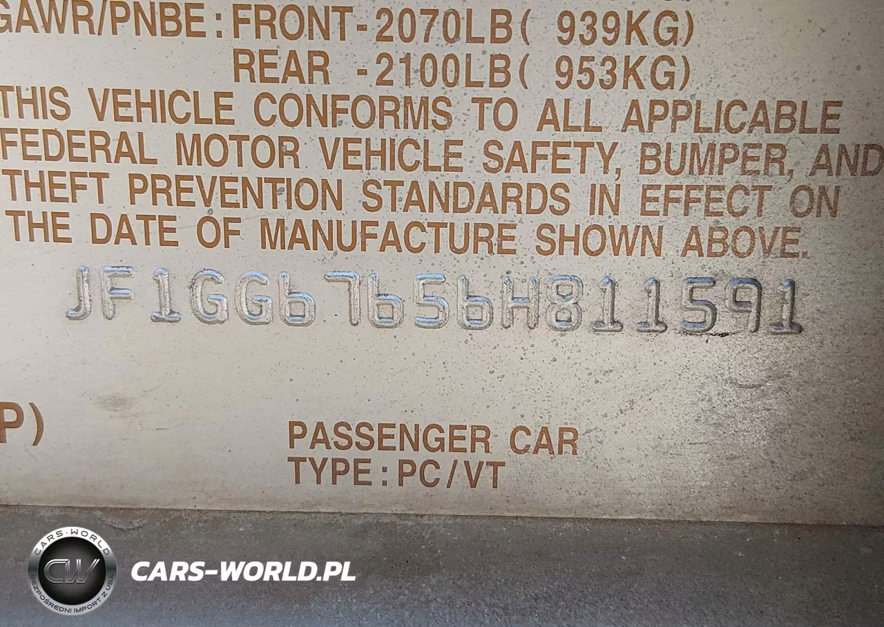 2006 Subaru Impreza 2.5I VIN:JF1GG67656H811591 - 9