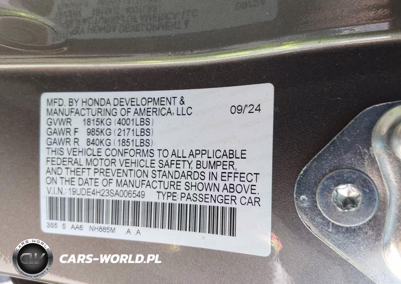 2025 Acura Integra VIN:19UDE4H23SA006549 - 9