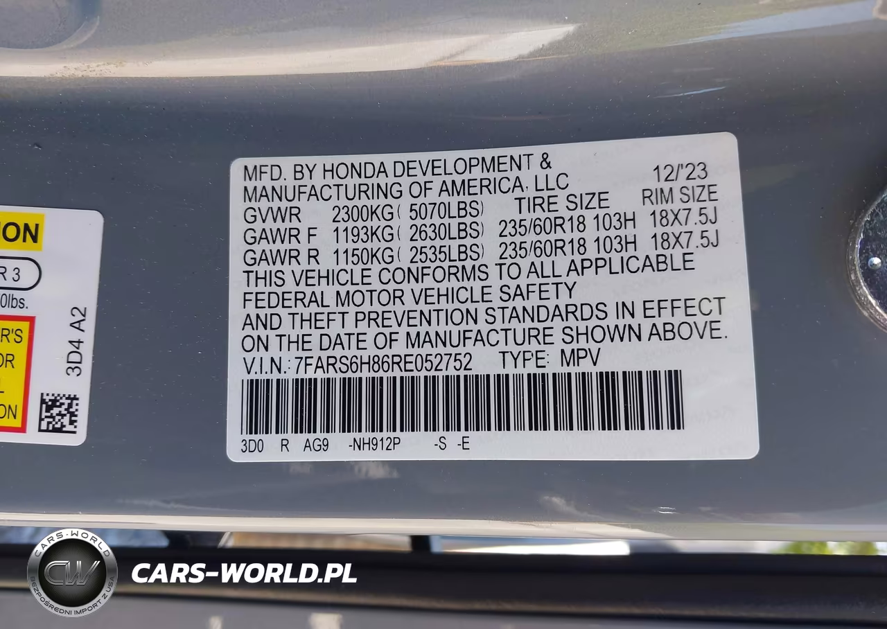 2024 Honda Cr-V Hybrid Sport-L VIN:7FARS6H86RE052752 - 9