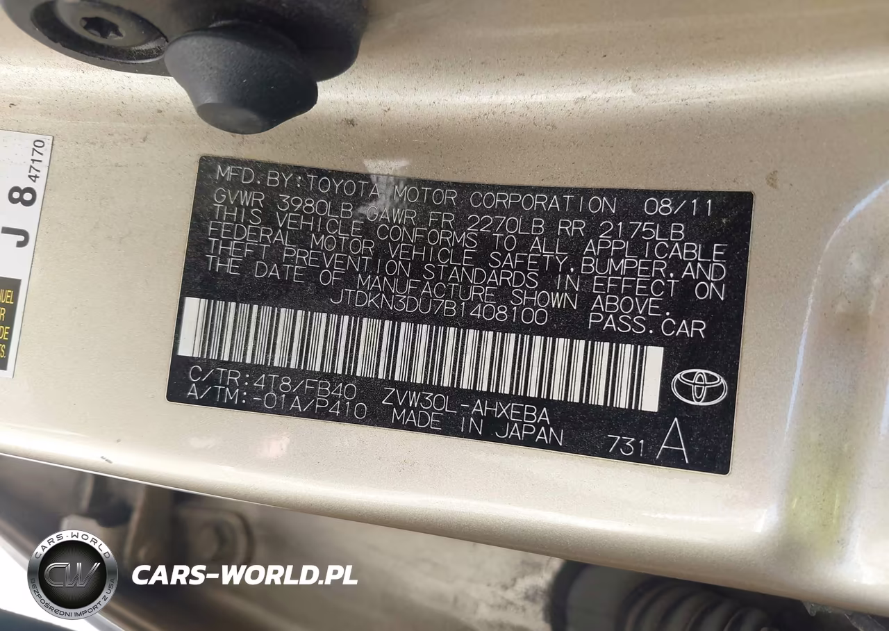 2011 Toyota Prius Three VIN:JTDKN3DU7B1408100 - 9