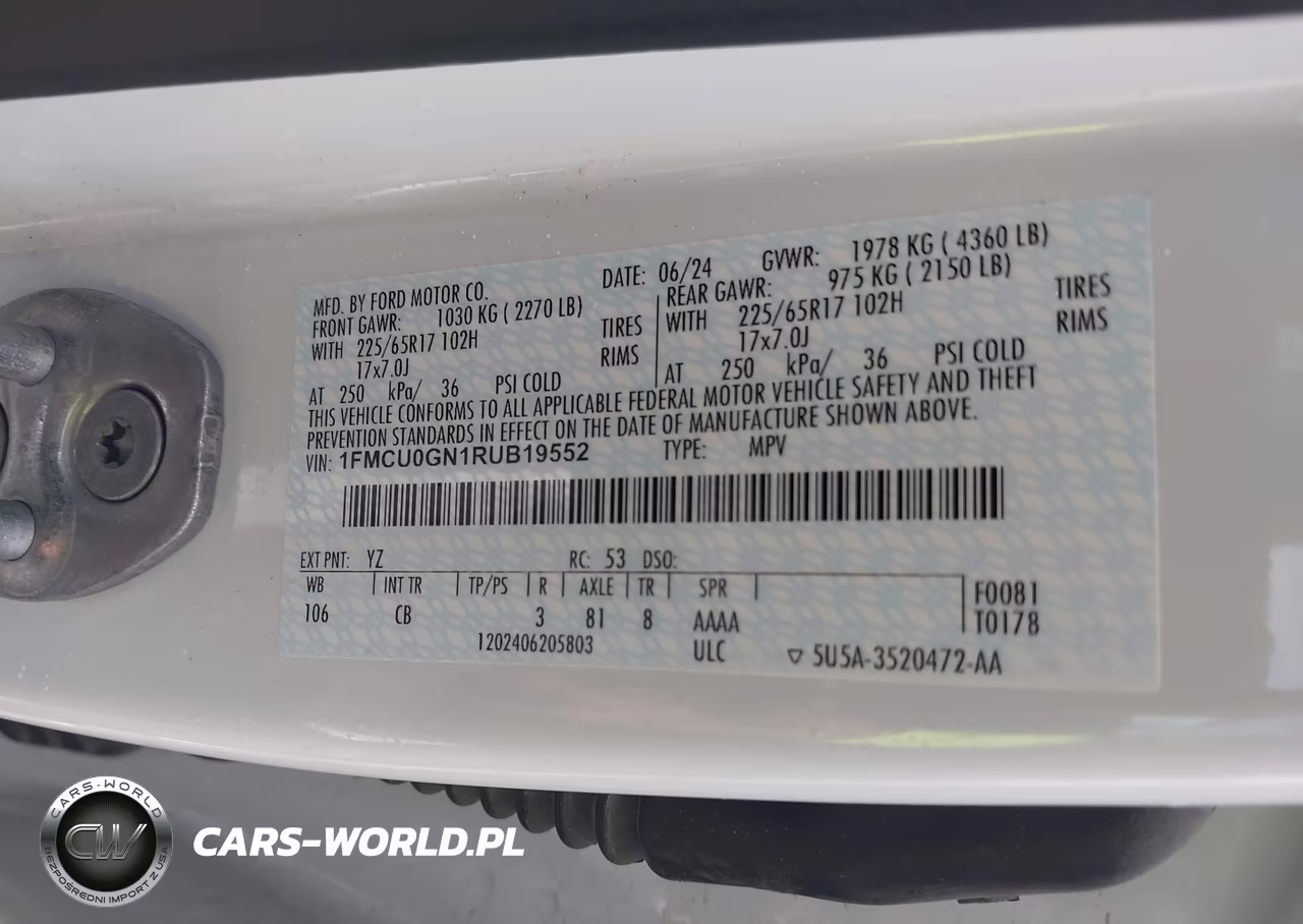 2024 Ford Escape Active VIN:1FMCU0GN1RUB19552 - 9