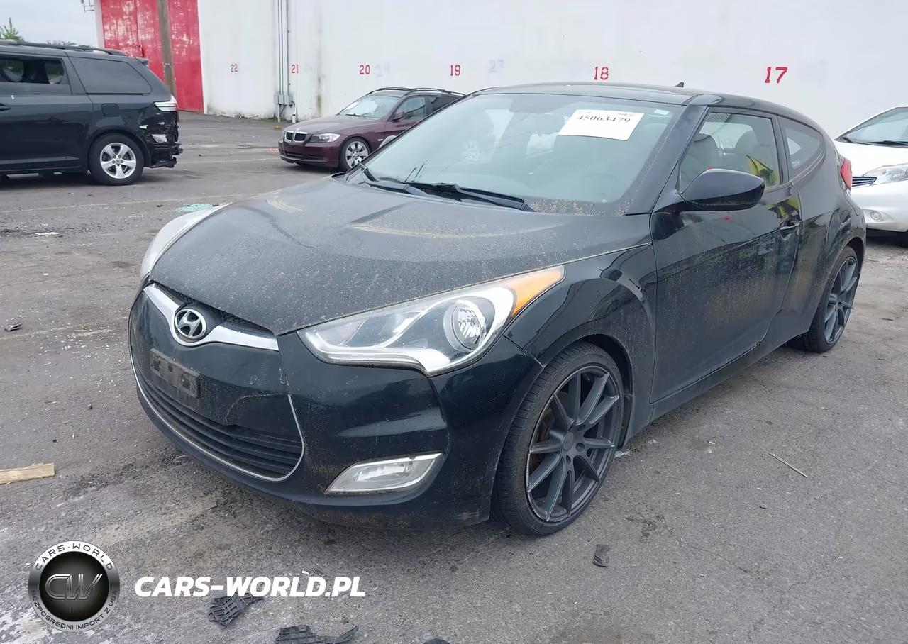 2013 Hyundai Veloster Base W-Gray VIN:KMHTC6AD1DU088429 - 2