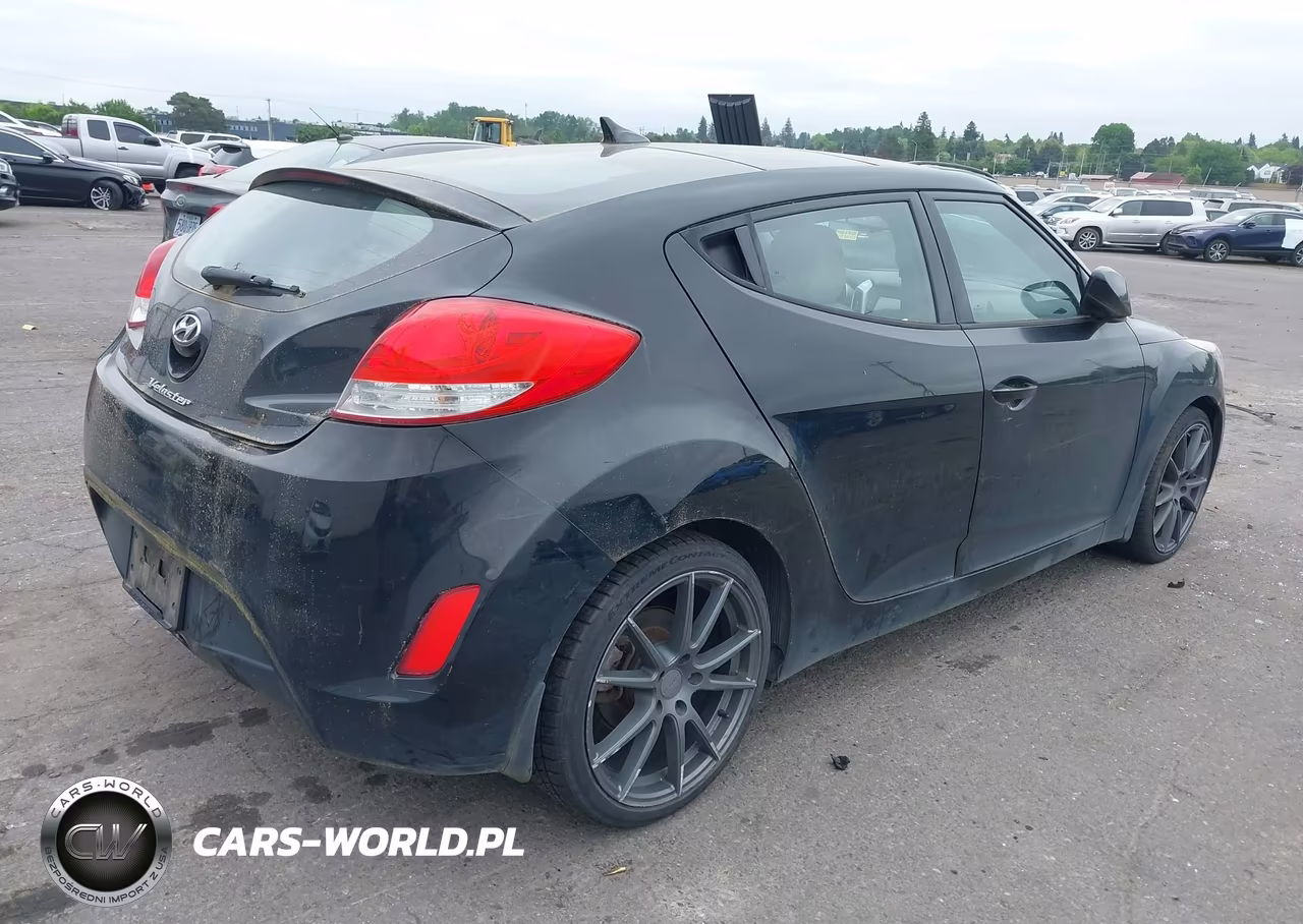 2013 Hyundai Veloster Base W-Gray VIN:KMHTC6AD1DU088429 - 4