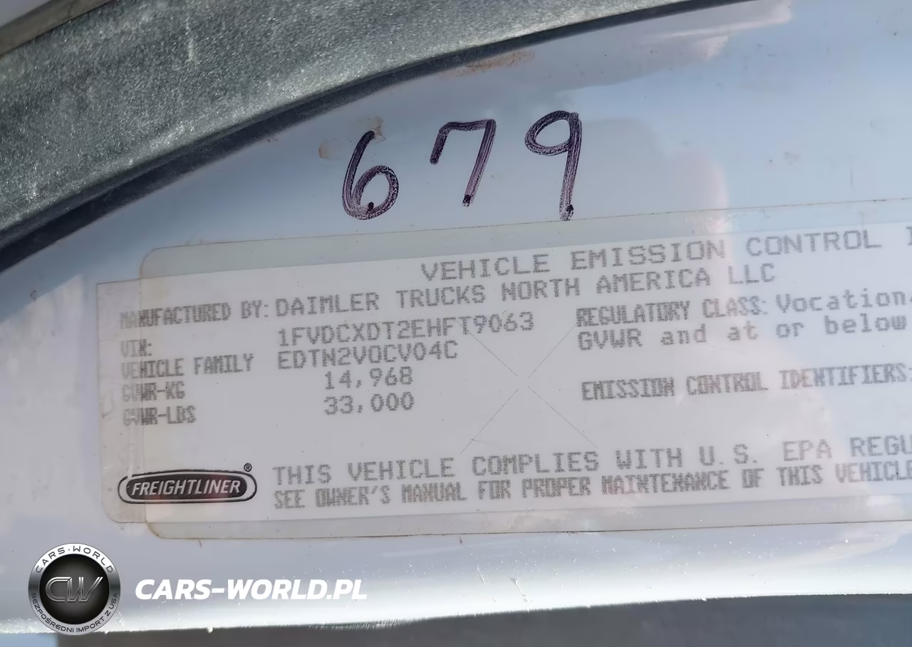 2014 Freightliner M2 106 Medium Duty VIN:1FVDCXDT2EHFT9063 - 8