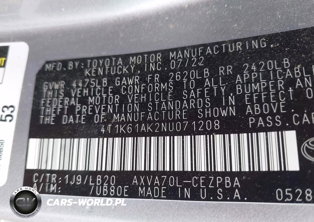 2022 Toyota Camry Xse VIN:4T1K61AK2NU071208 - 9