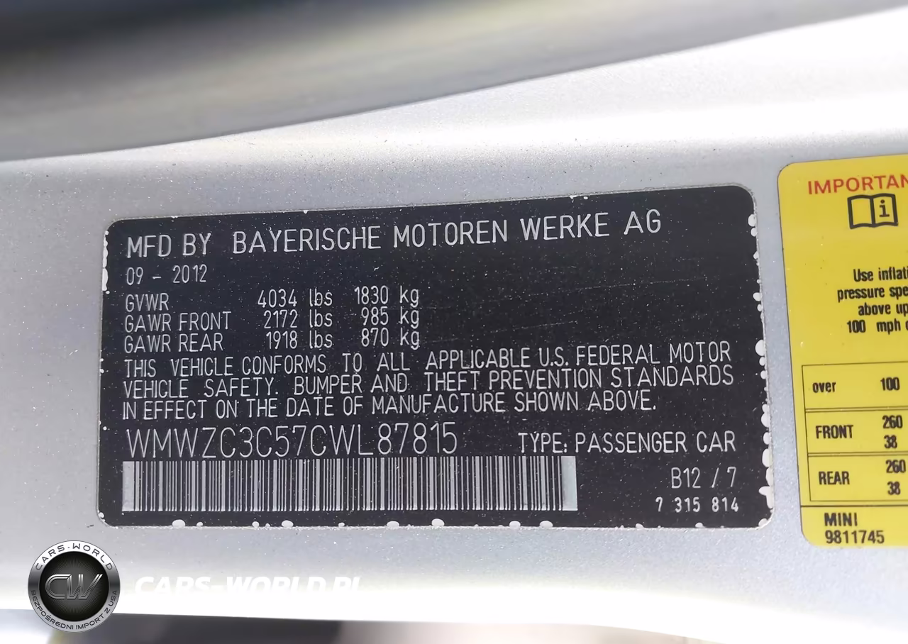 2012 Mini Cooper S Countryman VIN:WMWZC3C57CWL87815 - 9