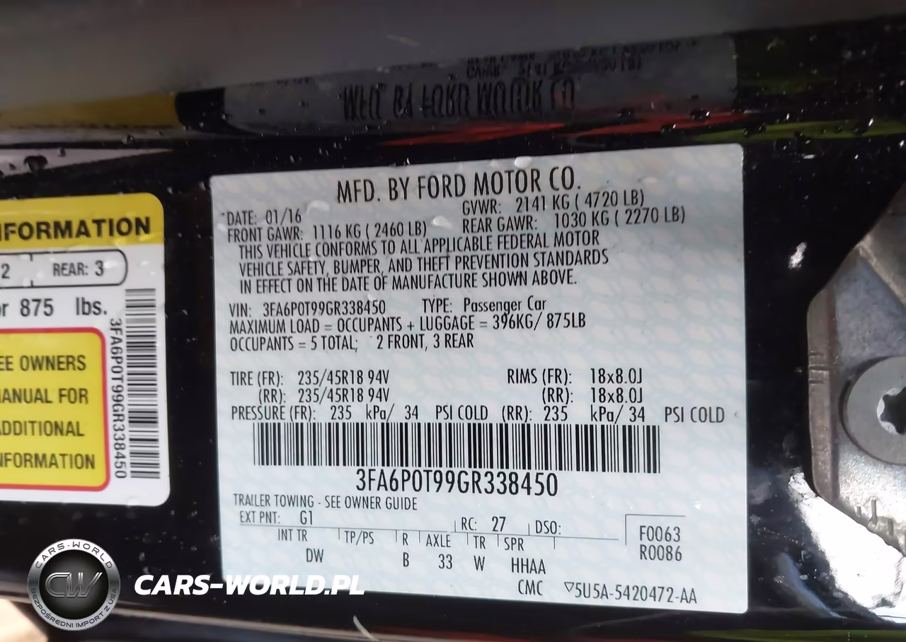 2016 Ford Fusion Se VIN:3FA6P0T99GR338450 - 9
