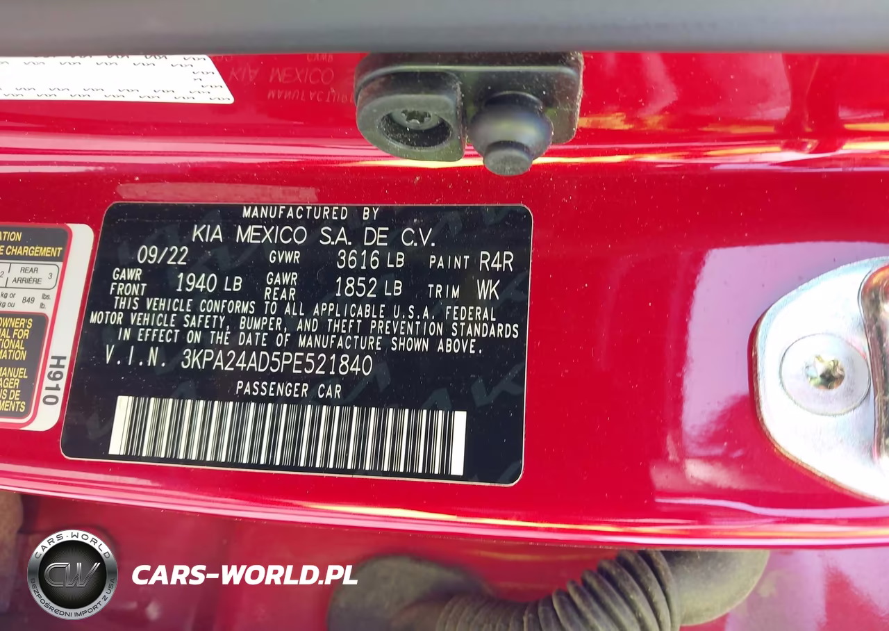 2023 Kia Rio S VIN:3KPA24AD5PE521840 - 9