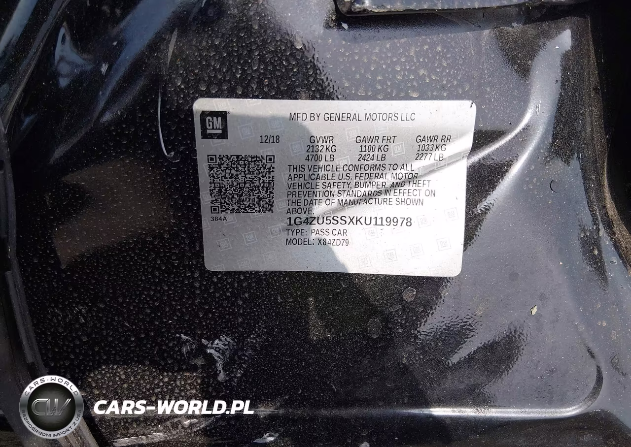 2019 Buick Lacrosse Fwd Avenir VIN:1G4ZU5SSXKU119978 - 9