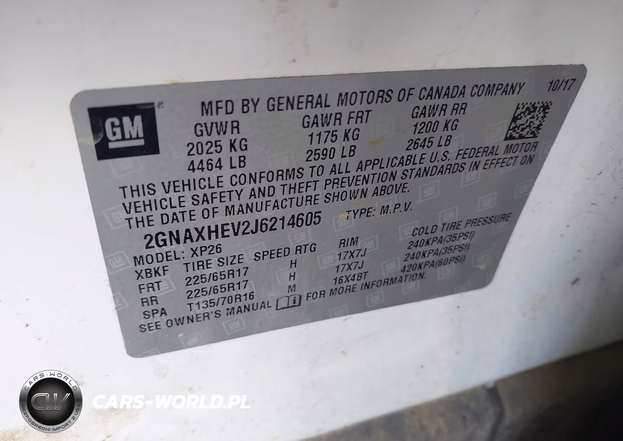 2018 Chevrolet Equinox Ls VIN:2GNAXHEV2J6214605 - 9