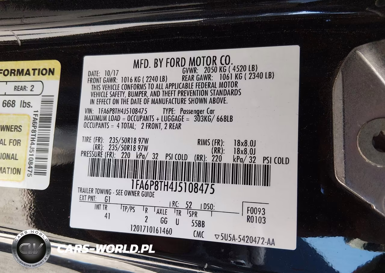 2018 Ford Mustang Ecoboost VIN:1FA6P8TH4J5108475 - 9