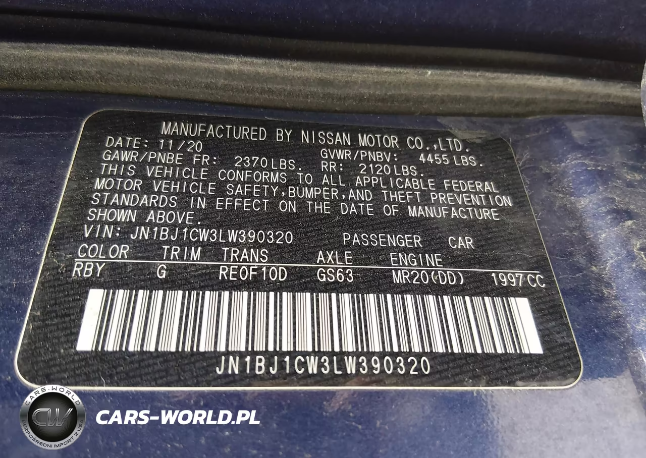 2020 Nissan Rogue Sport S Awd Xtronic Cvt VIN:JN1BJ1CW3LW390320 - 9