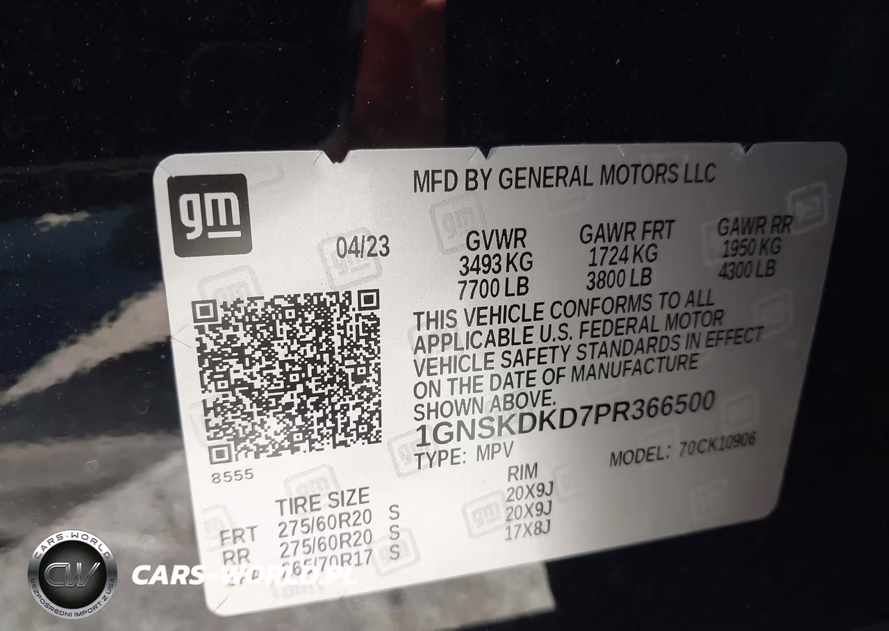 2023 Chevrolet Suburban 4Wd Z71 VIN:1GNSKDKD7PR366500 - 9