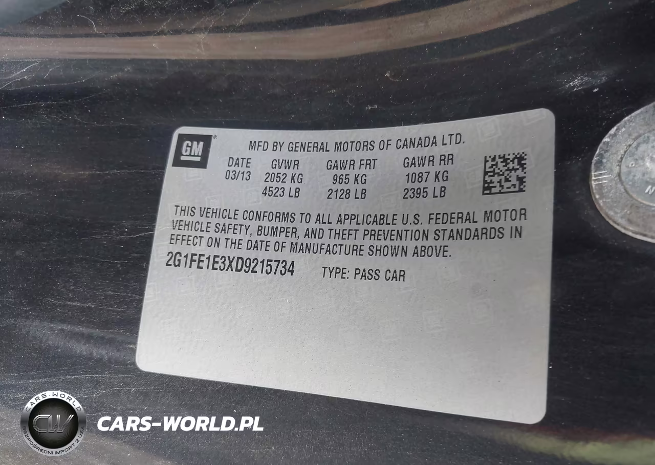 2013 Chevrolet Camaro 1Ls VIN:2G1FE1E3XD9215734 - 9