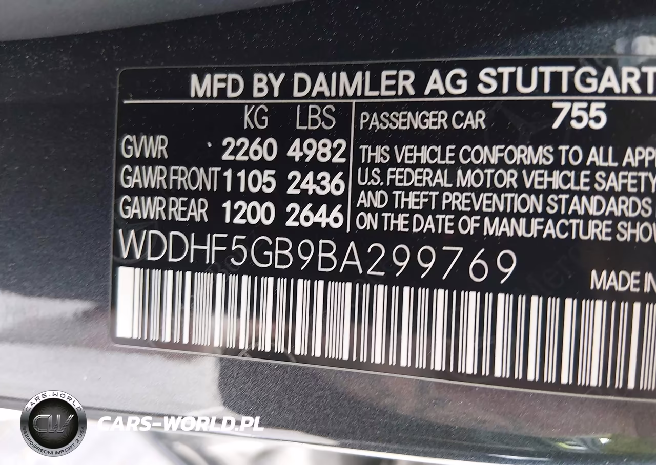 2011 Mercedes-Benz E 350 VIN:WDDHF5GB9BA299769 - 9