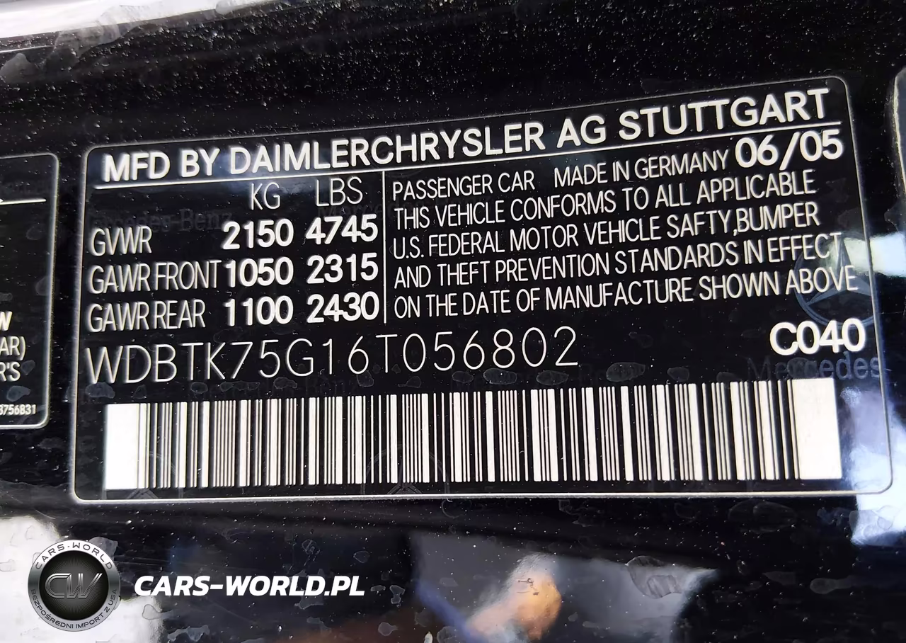 2006 Mercedes-Benz Clk 500 VIN:WDBTK75G16T056802 - 9