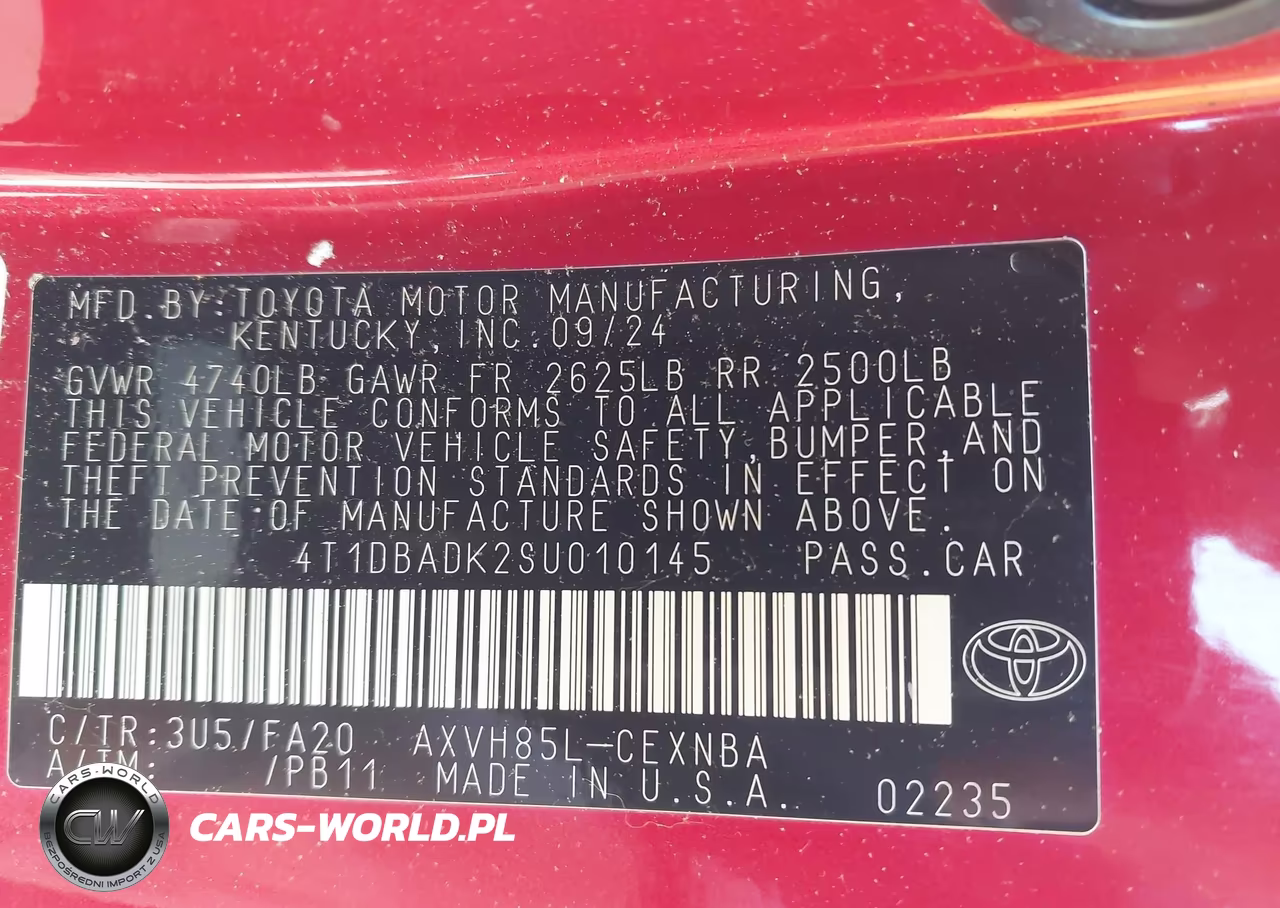 2025 Toyota Camry Le VIN:4T1DBADK2SU010145 - 8