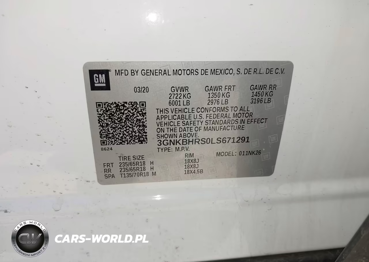 2020 Chevrolet Blazer Awd 2Lt VIN:3GNKBHRS0LS671291 - 9
