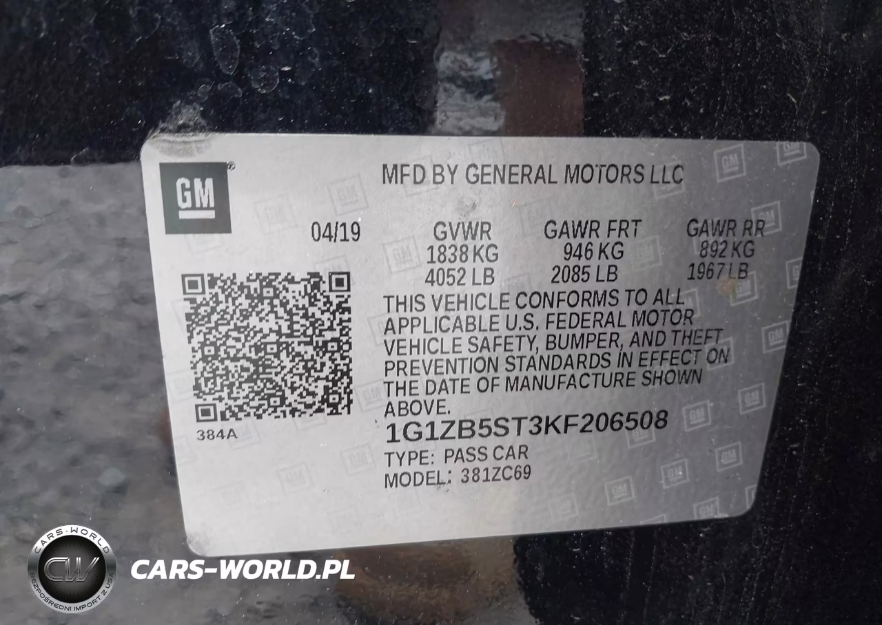 2019 Chevrolet Malibu 1Ls VIN:1G1ZB5ST3KF206508 - 9