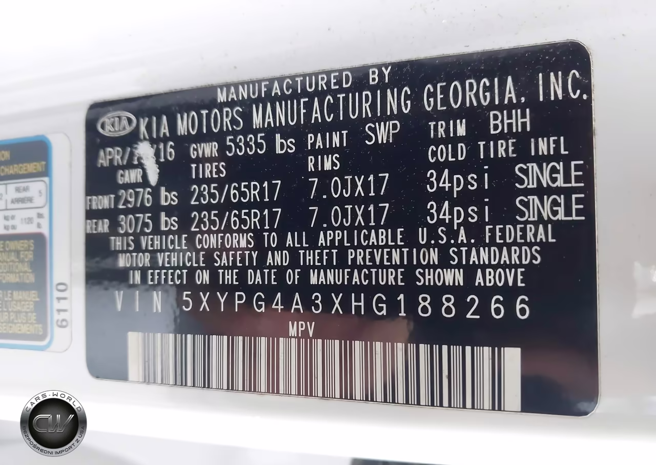 2017 Kia Sorento 2.4L Lx VIN:5XYPG4A3XHG188266 - 9