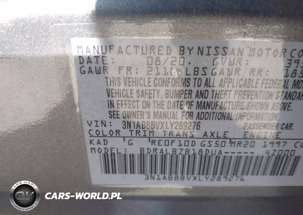 2020 Nissan Sentra S Xtronic Cvt VIN:3N1AB8BVXLY289276 - 9
