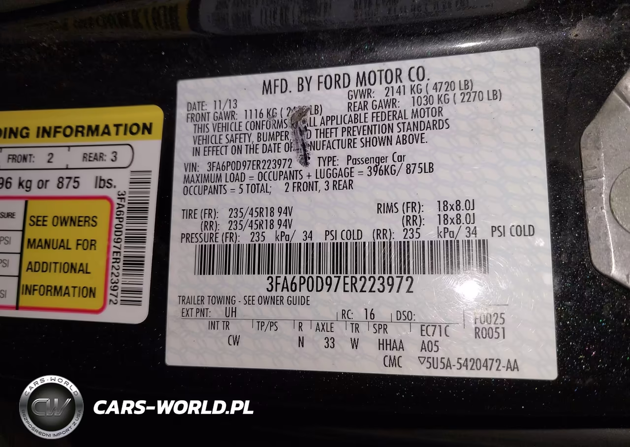 2014 Ford Fusion Titanium VIN:3FA6P0D97ER223972 - 9