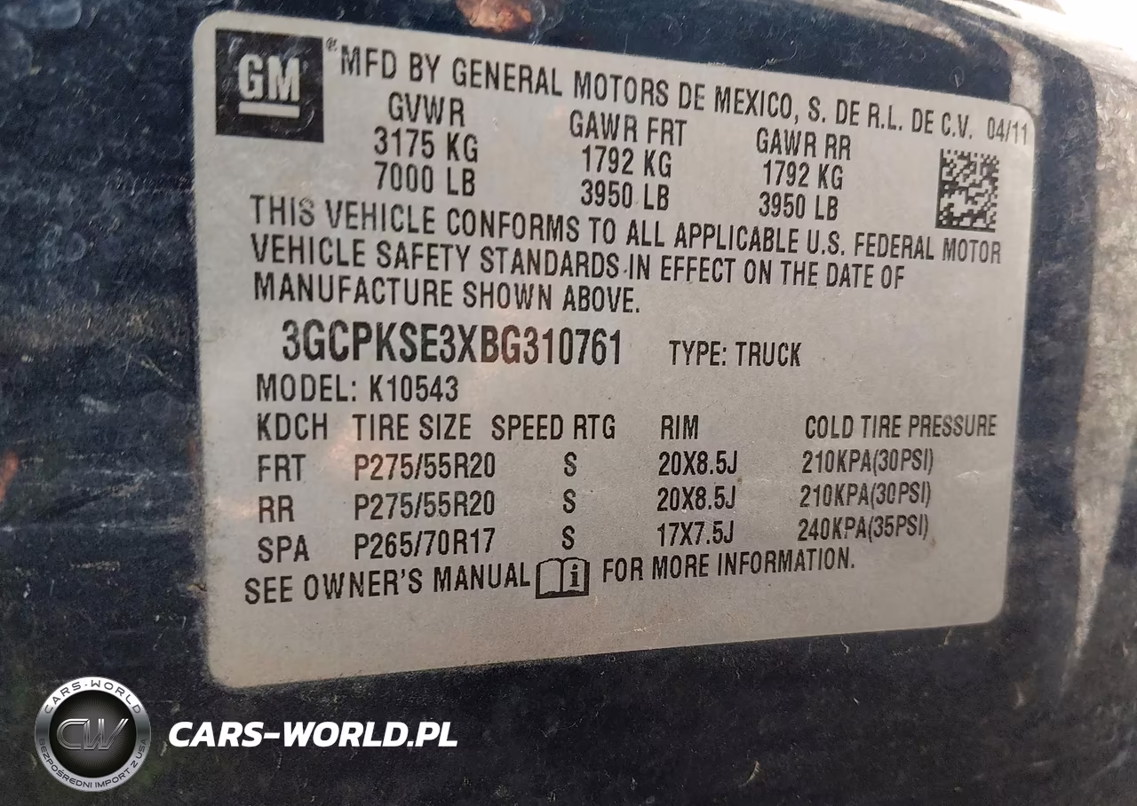 2011 Chevrolet Silverado 1500 Lt VIN:3GCPKSE3XBG310761 - 9