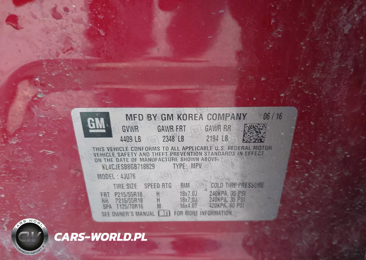 2016 Buick Encore VIN:KL4CJESB8GB718829 - 9