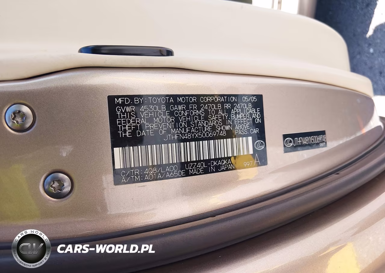 2005 Lexus Sc 430 VIN:JTHFN48YX50069748 - 9