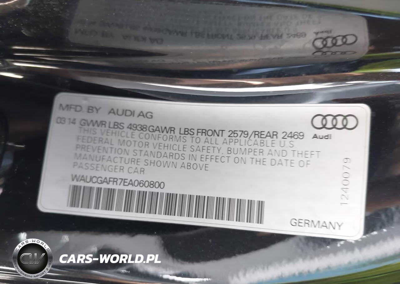 2014 Audi S5 3.0T Premium Plus VIN:WAUCGAFR7EA060800 - 9
